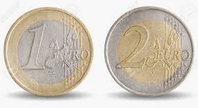 Monedas de 1 y 2  Euros