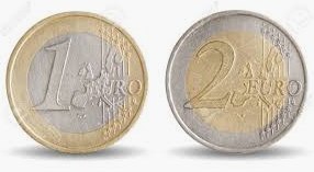 Monedas de 1 y 2 Euros