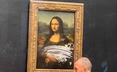 La Gioconda vandalizada