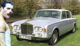 Freddie Mercury y su Rolls Royce