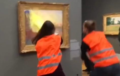 vandalizaron cuadro de Monet en Museo Barberini