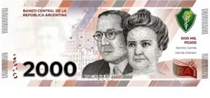 Billete de 2000 pesos