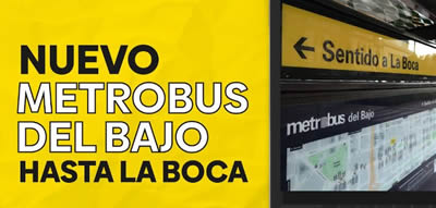 Metrobus hasta La Boca