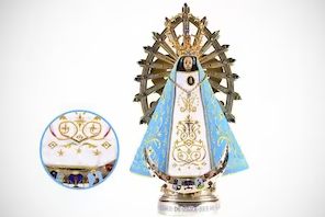 Virgen de Lujan con tres estrellas