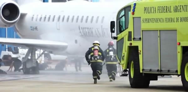 Simulacro en Aeroparque